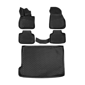 BMW X2 3D Floor-Trunk Mats - Omac - KIT - Black - '18-'23